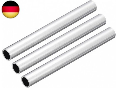 sourcing map 3 Stück 6063 Aluminium Rundrohr 8mm Innendurchmesser Alurohr 10mm 