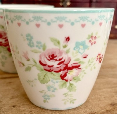 Greengate ABELONE WHITE  Cup, Latte Cup | Rarität | Vitrinenstück