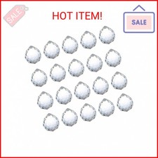 Hanobo 20mm Clear Feng Shui Crystal Ball Prisms Pendant Suncatcher Hanging Facet