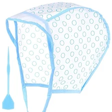 Hair Highlight Blue DIY Coloring Kit with Crochet Hook for Salon Frosting