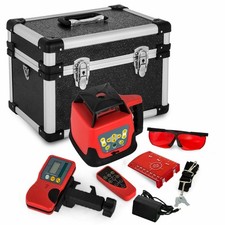 Rotary Rotating Laser Level Green/Red Self Leveling 3D 360° 500M Tripod 5m Staff