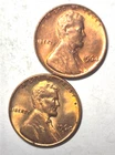 1964 P, D Lincoln Wheat Cent, Penny Almost Uncirculated