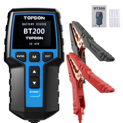 TOPDON BT200 12V/24V  Battery System Tester Voltage Checker for Flooded,AGM,Gel