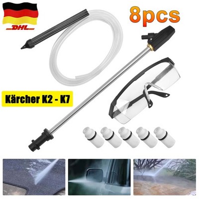 Sandstrahler Set für Kärcher K2 K3 K4 K5 K6 K7 Hochdruckreiniger 5er Keramikdüse