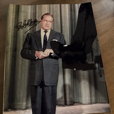 Bob Hope - Foto firmada autógrafa color 8x10 - Comediante - Actor