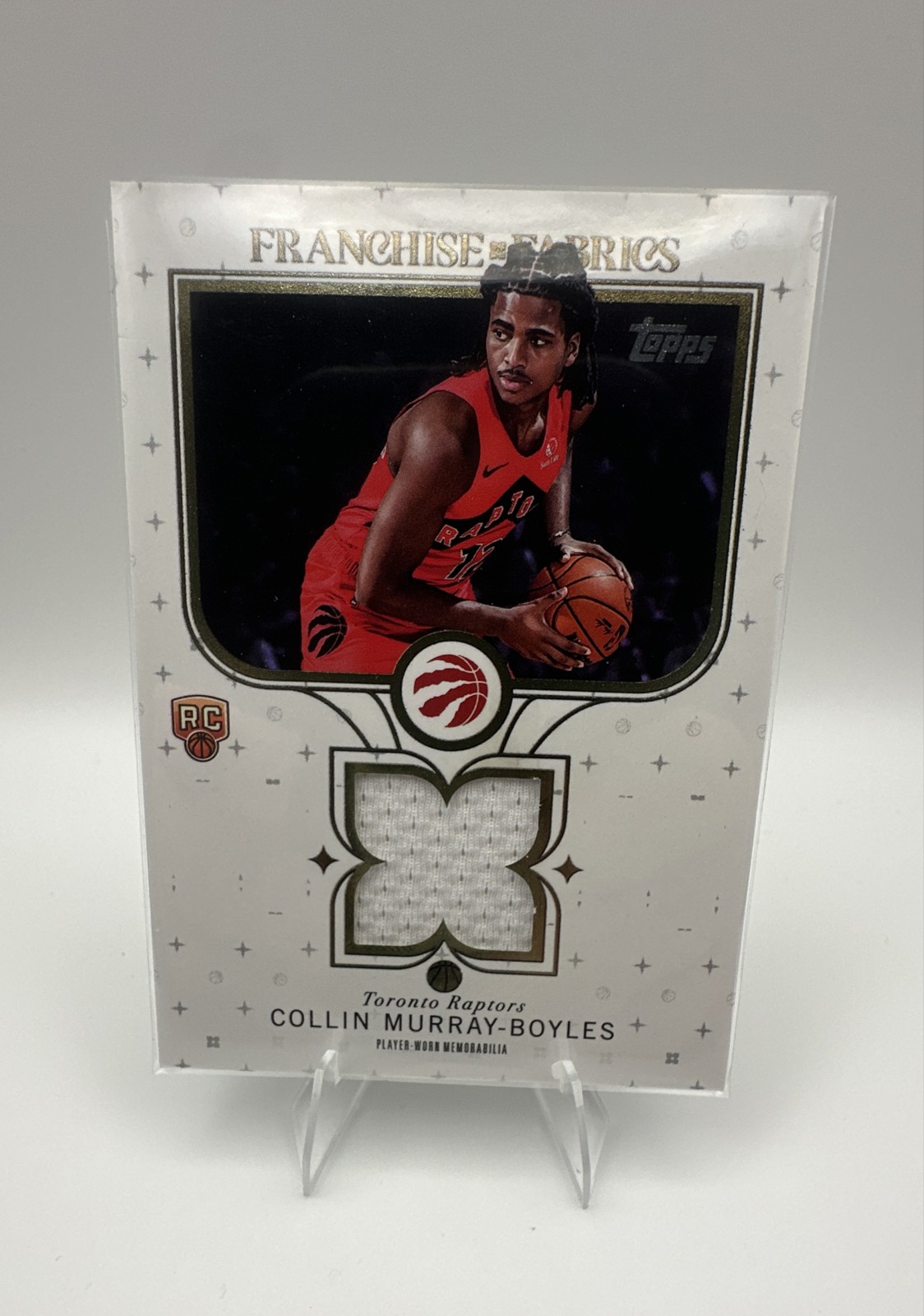 2025-26 Topps Franchise Fabrics Collin Murray-Boyles Rookie Patch Raptors