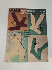 Patons & Baldwins 6126 – vintage Socks -Town & Country knitting patterns, [A363]