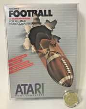 Vintage ATARI 400 800 XL XE FOOTBALL Game Cartridge SEALED with Protector Case