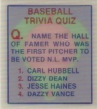 1986 Sportflic Trivia Cards (All Versions) MLB Baseball Trading Pick From List