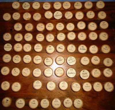 jetons buis ancien de jeu département début numérotation 18 ème Var 89 Aube 09 - Photo 1/4