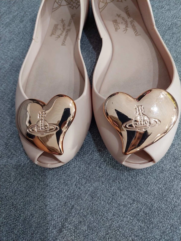 Vivienne Westwood Melissa Anglomania Ballerina Queen Heart ,Size 39EUR 8USA - Image 4 of 4