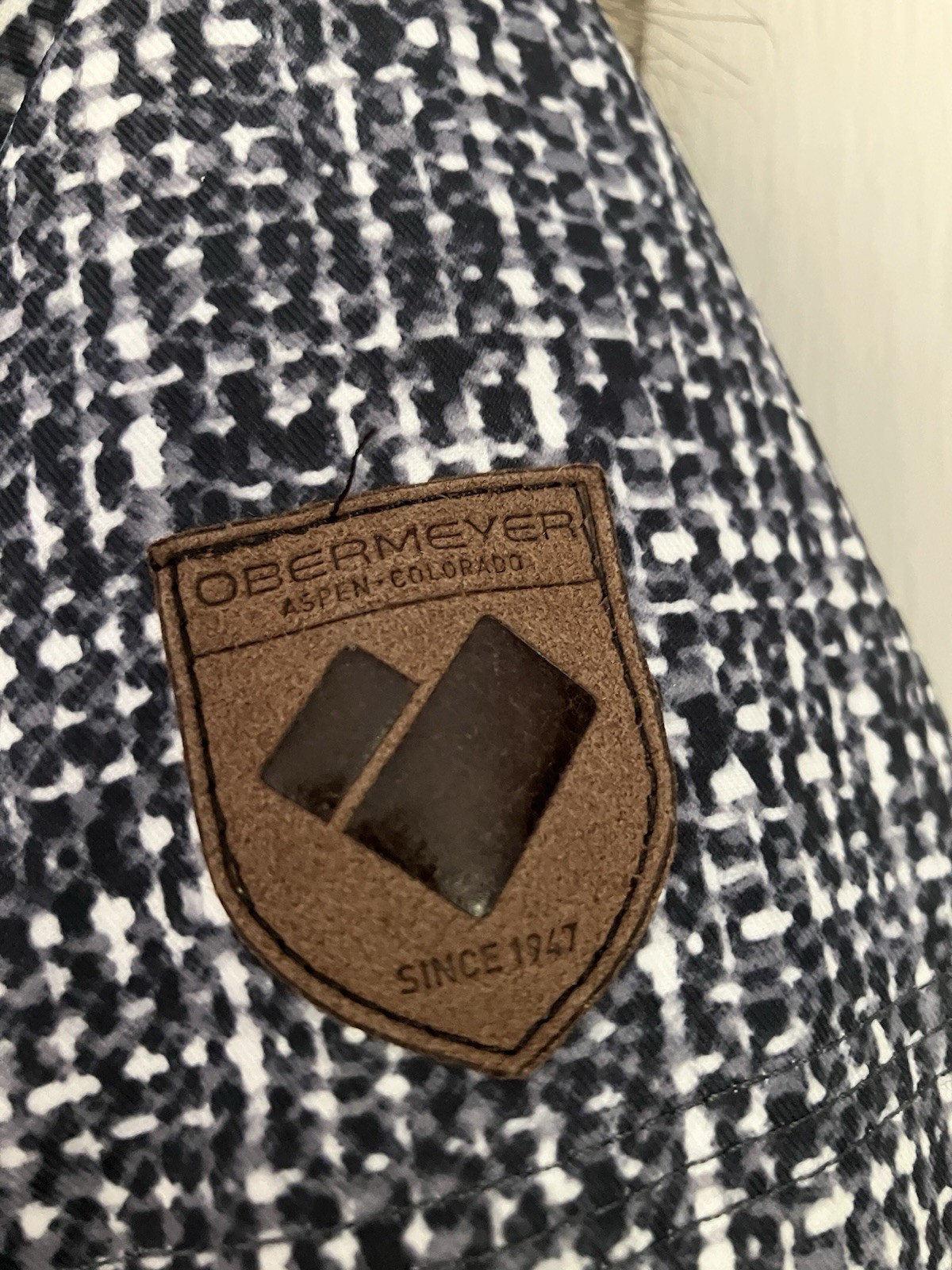 Jacket OBERMEYER SKI THERMORE Graphite Print Zipp… - image 5