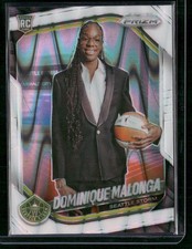 2025 Panini Prizm WNBA #144 Dominique Malonga White Seismic Prizms