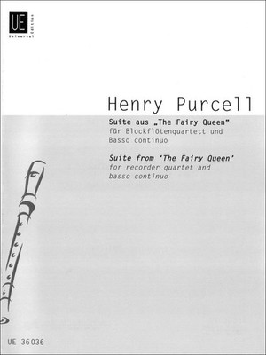 Suite from ''The Fairy Queen'' Score and parts recorder quartet and harpsichord (p