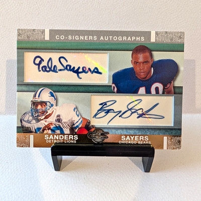 Topps 2007 Co-Signers Autographs Gale Sayers/Barry Sanders Dual Auto CSA-SB /25