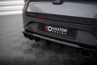 Diffusor Heck Ansatz FüR + Endschalldampfer Sportauspuff Attrappe Seat Leon ST