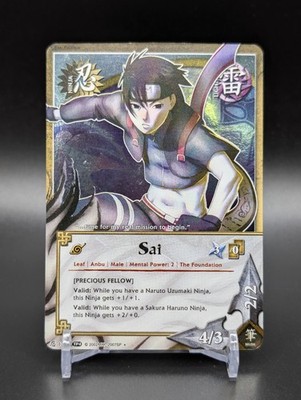 Sai - 1343 - Holo Foil Naruto CCG TCG Bandai TP4
