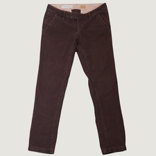 Anthropologie Pilcro Letterpress Stet Corduroy Slim Trousers Womens 28 Brown