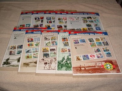 US STAMPS Complete Set of Celebrate the Century Sheets . 10