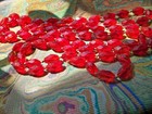 60" extra LONG cherry red art Czech Glass Necklace Vintage Jewelry 1920s flapper — photo 6