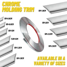 16ft Chrome Trim Molding Strip Car Door Window Bumper Side Trime Protector Guard