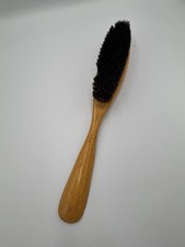 Vintage Wooden Shoe Brush Made in USA Patent Marked Nylon Bristles