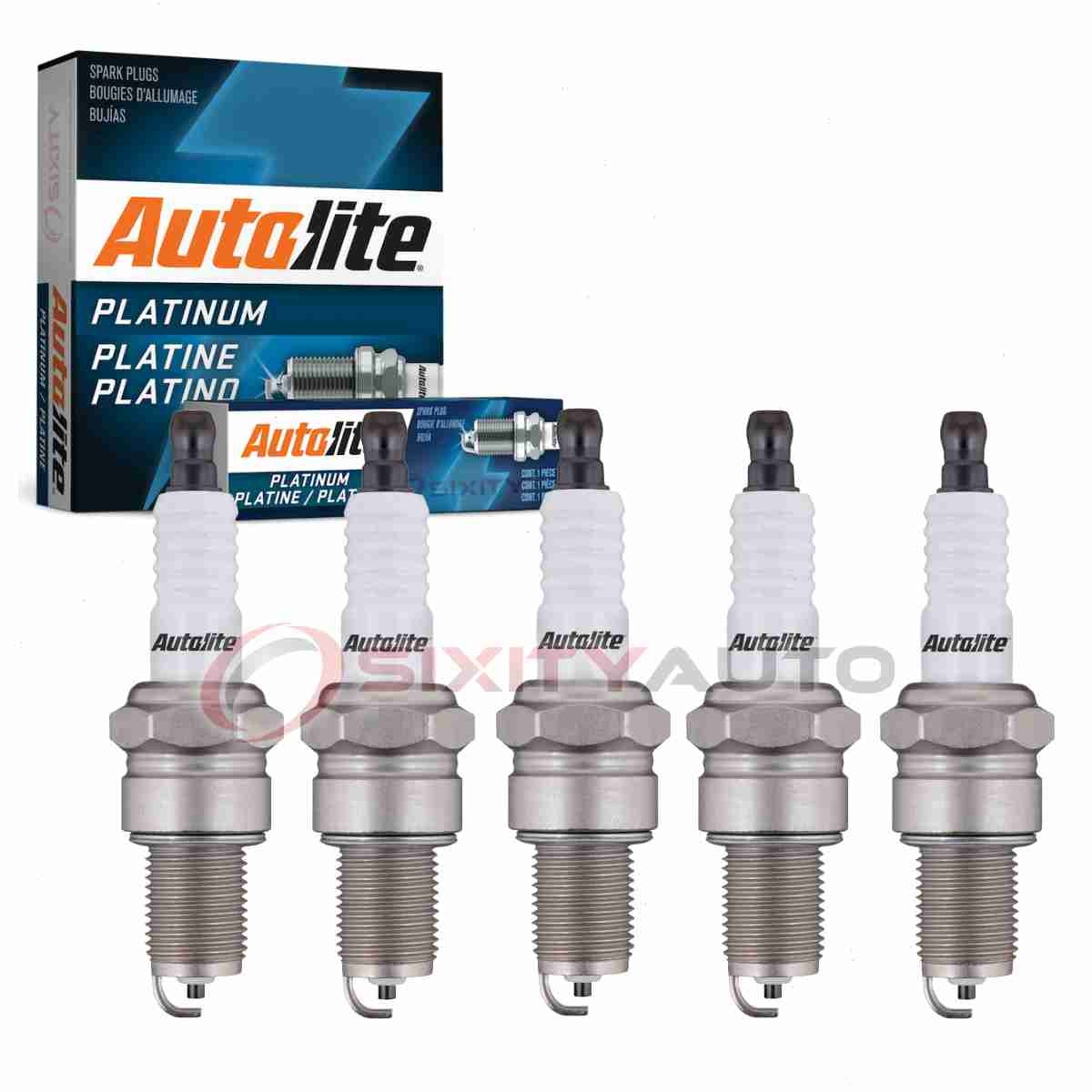 5 pc Autolite Platinum Spark Plugs for 1983-1988 Volkswagen Quantum 2.2L L5 zh