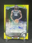 Coen Carr 2025-26 Bowman Chrome /75 Auto Yellow Mojo Prospects 1st #CPA-CC