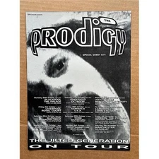 PRODIGY JILTED GENERATION ON TOUR MEMORABILIA Original music press advert from 1