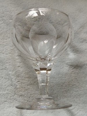 Antikes Webb Kristall Champagner Coupe geschliffenes Glas um 1935-49. Royal Yacht.