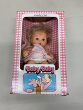 "Muñeca rubia vintage 1976 ideal BABY, BABY A puñado de amor 6"" con caja sin biberón"