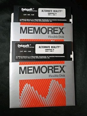 Alternate Reality Commodore 64/128 Disk 1 & 2 - Disks Only - 1986, Untested 