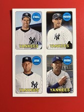 2013 Archives 1969 4-In-1 Stickers Paul O'Neill Andy Pettitte Derek Jeter HOF