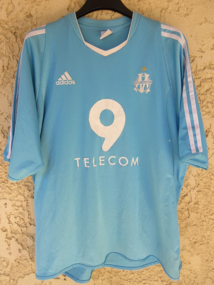 Maillot OLYMPIQUE DE MARSEILLE OM 2004 ADIDAS vintage DROGBA n°11 away shirt XL - Photo 2/4