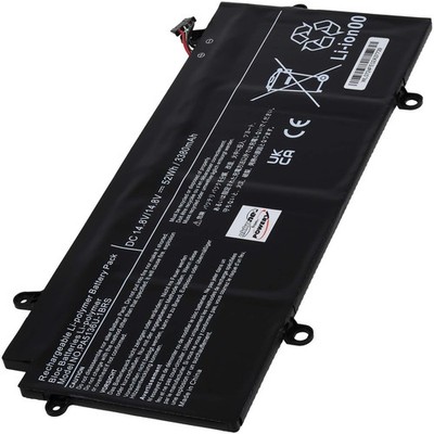 Akku für Toshiba Portege Z30 Serie 14,8V 3500mAh/51,8Wh Li-Polymer Schwarz