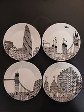 Royal Doulton Charlene Mullen London Calling Set of 4 Mugs for