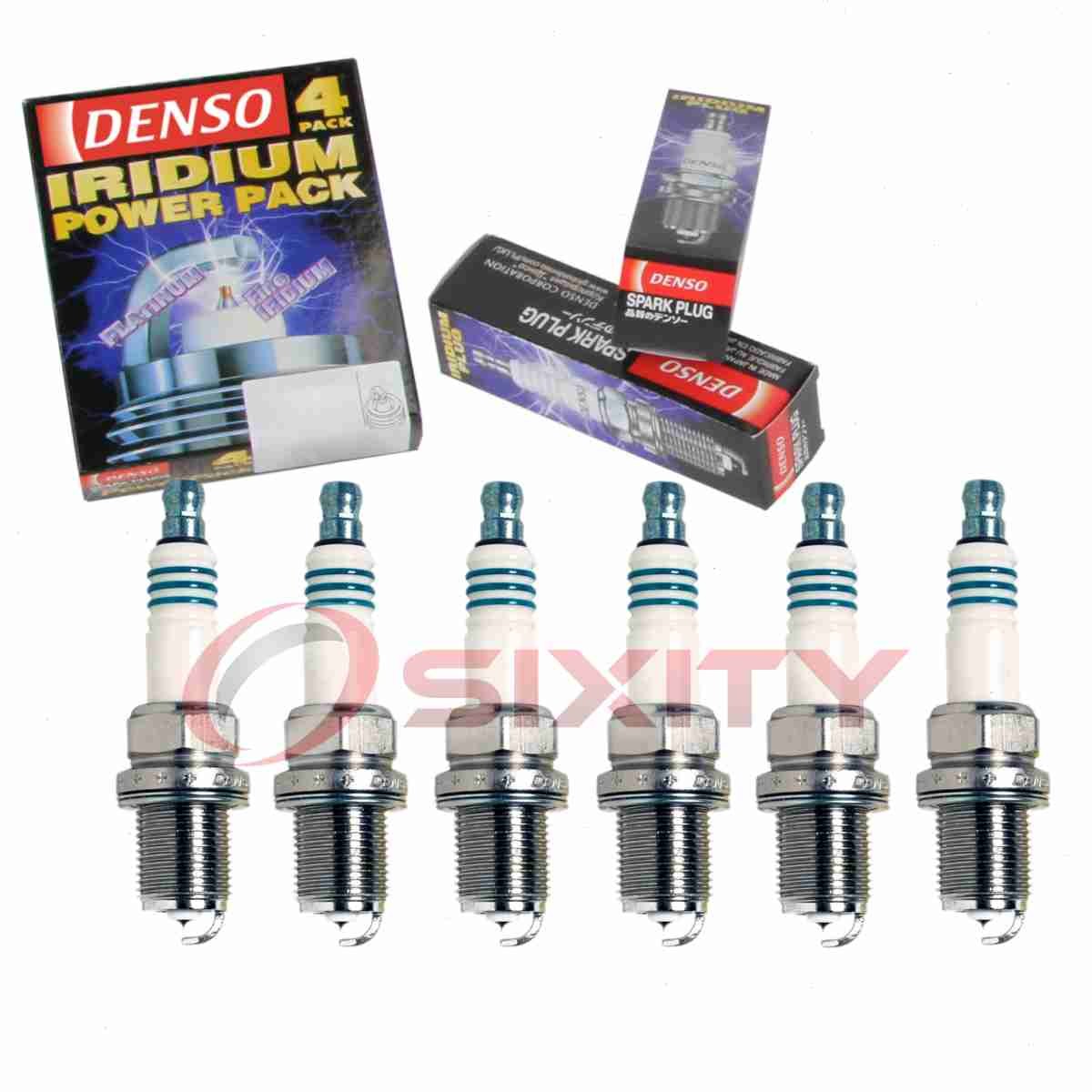 6 pc Denso Iridium Power Spark Plugs for 1990-1991 Lexus ES250 2.5L V6 pz