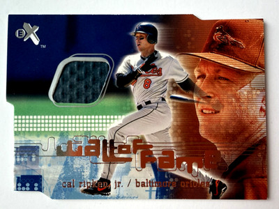 2001 E-X Wall of Fame #24 Cal Ripken ''Piece of Wall'' Orioles