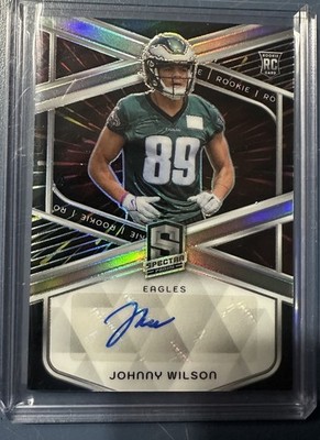 2024 Panini Spectra Rookie Patch Autographs Johnny Wilson #233 Hyper Prizm /60