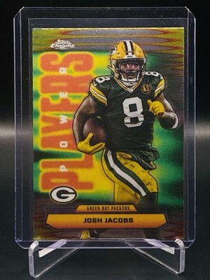 2025 Topps Chrome Football Power Players Josh Jacobs #PP-20 Green Bay Packers 