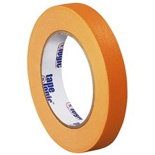 1/4" x 60 yds. 4.9 mil Orange Tape Logic Masking Tape-Pack of 144