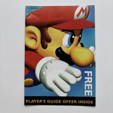 Nintendo 64 N64 Super Mario 64 Players Guide Offer Game Box Insert GP-NUS-USA
