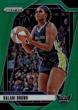 2024 Panini Prizm WNBA Green Prizms Kalani Brown Card #29