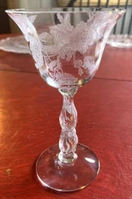 Cambridge Blossom Time  Champagne Sherbet Glass 46600