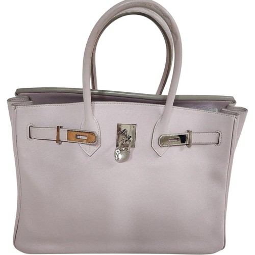 HERMES Birkin 35 Heart Cadena Rose Dragee Swift Vtg Handbag France Auth Japan