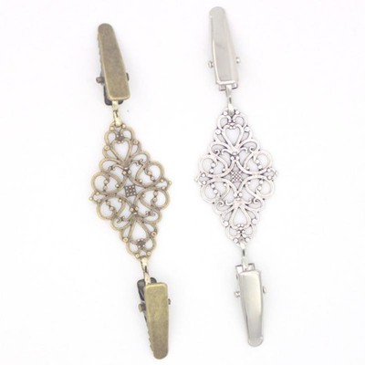 Retro Pullover Clips Verschlüsse Blumenmuster Cardigan Kleid Shirts Kragen Brosche