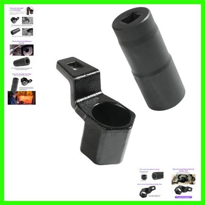 Crank Pulley Removal Tool,Car Accessories Deep Counter-Weighted Socket Tools,...