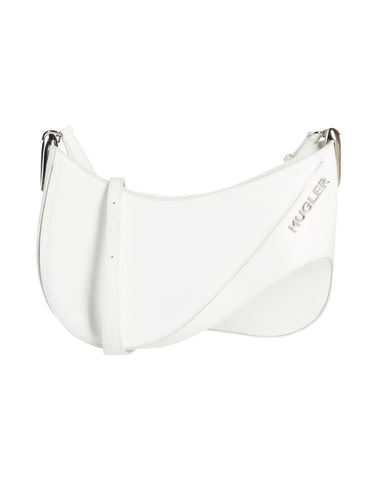 Mugler - Women - Leather Hobo bag - White 300490₽