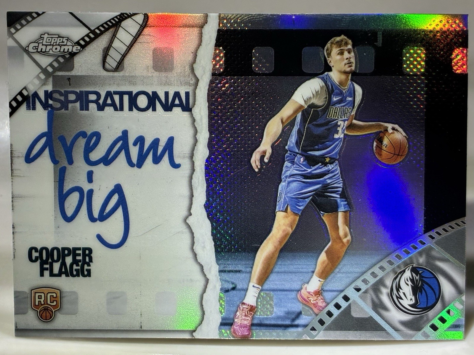 2025-26 Topps Chrome Cooper Flagg Inspirational Dream Big Refractor Rookie RC SP
