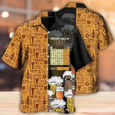 Beer Hawaiian Shirt Beer Classic Style Periodic Table Of Beer Aloha Shirt For Me